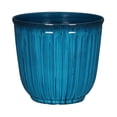 thumbnail image 1 of Better Homes & Gardens Kamala Round Recycled Resin Planter, Aqua, 10.7 in x 10.7 in x 9.7 in, 1 of 9