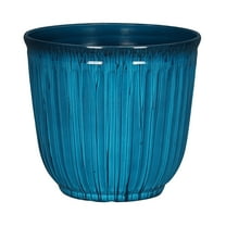 Better Homes & Gardens Kamala Light Blue Recycled Resin Planter, 10.7in x 10.7in x 9.7in