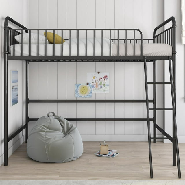Better Homes and Gardens Kelsey Twin Metal Loft Bed