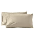 thumbnail image 1 of Better Homes & Gardens King Pillowcases, 2-Piece, 300 Thread Count Cotton Percale, Almond Biscuit, 1 of 5
