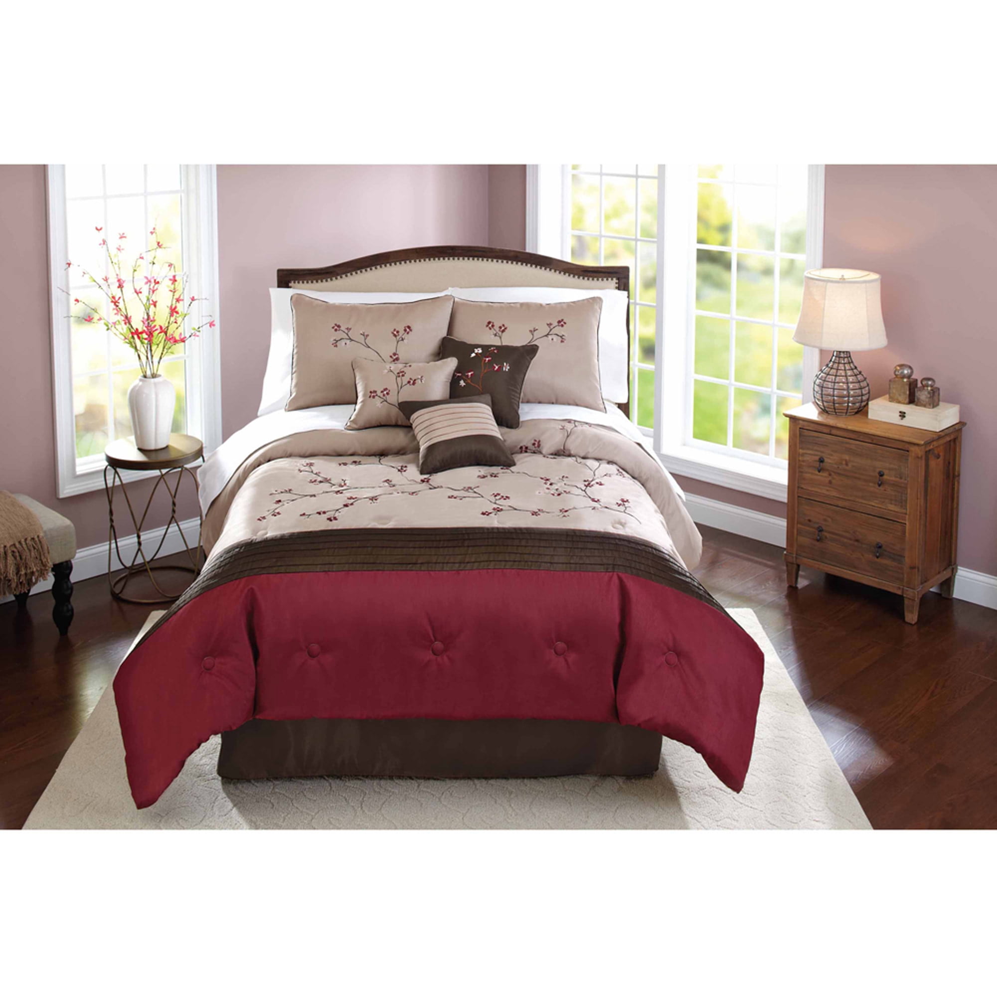 Better Homes & Gardens King Therese Comforter Set, 7 Piece