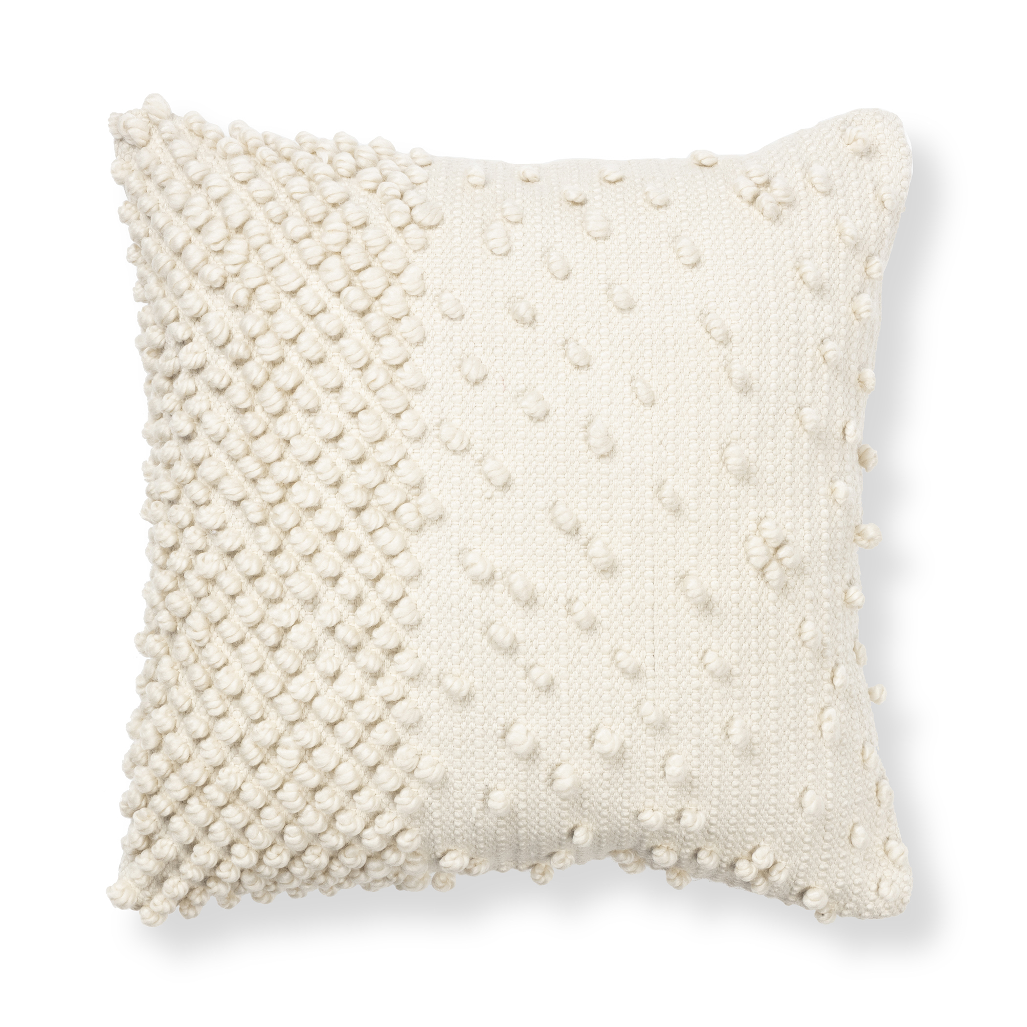 Better Homes & Gardens Knots Pillow, 21" x 21" inch Square, Off White - image 1 of 5