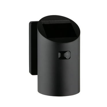 Better Homes & Gardens LED Solar Dusk to Dawn Motion Sensor Sconce Light, Black, Metal, 200 Lumens