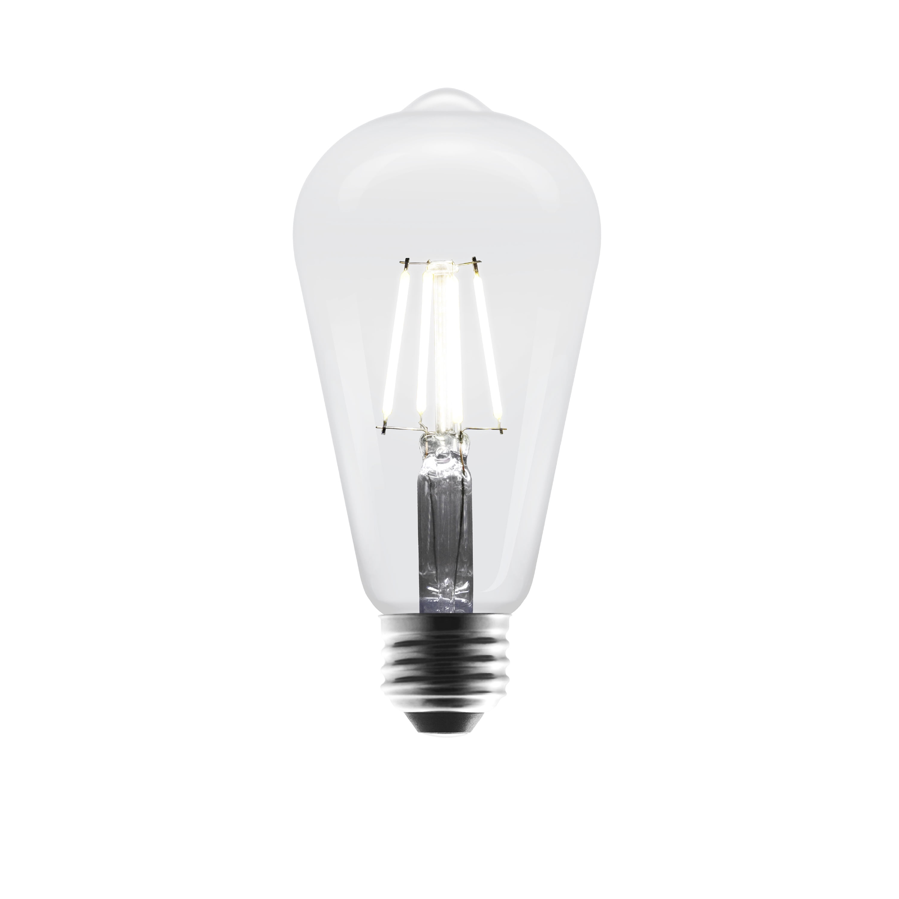 Better Homes & Gardens LED Vintage Light Bulb, ST19 60W Daylight Classic Filament, E26, Dim - 8 Pk