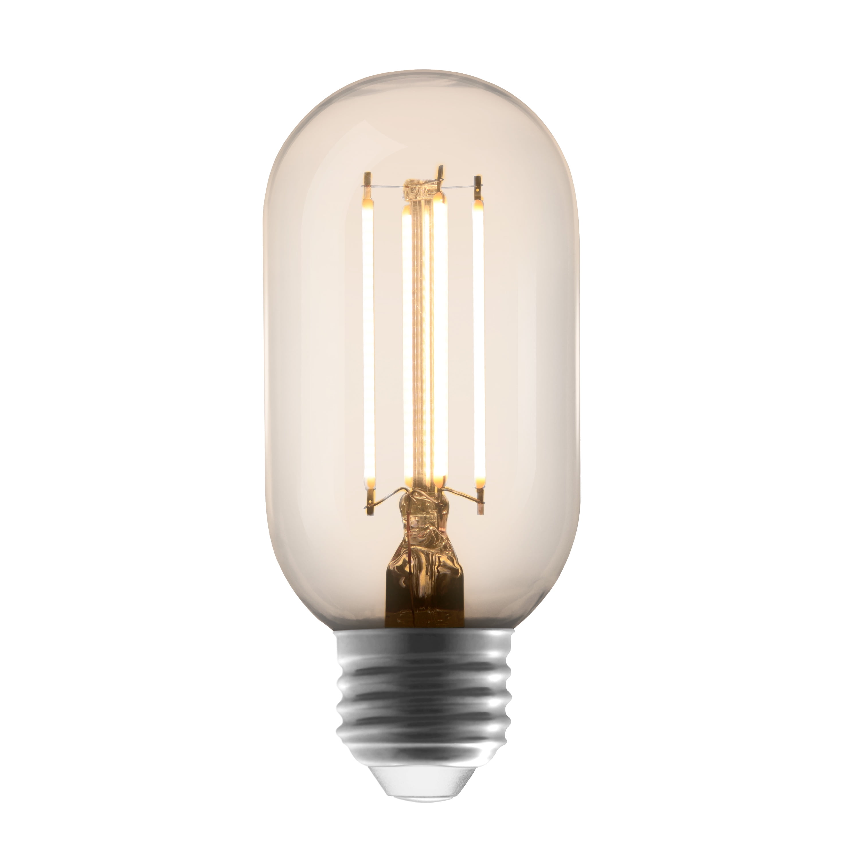 Better Homes & Gardens LED Vintage Light Bulb, T45 40 Watts Soft White Spiral Filament, E26, Dim- 4 Pk