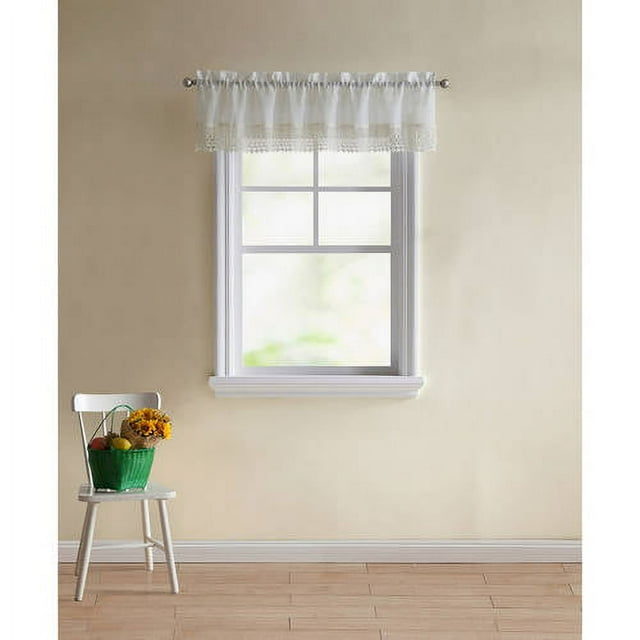 Better Homes & Gardens Lace Vines Kitchen Curtain Tiers and Valances