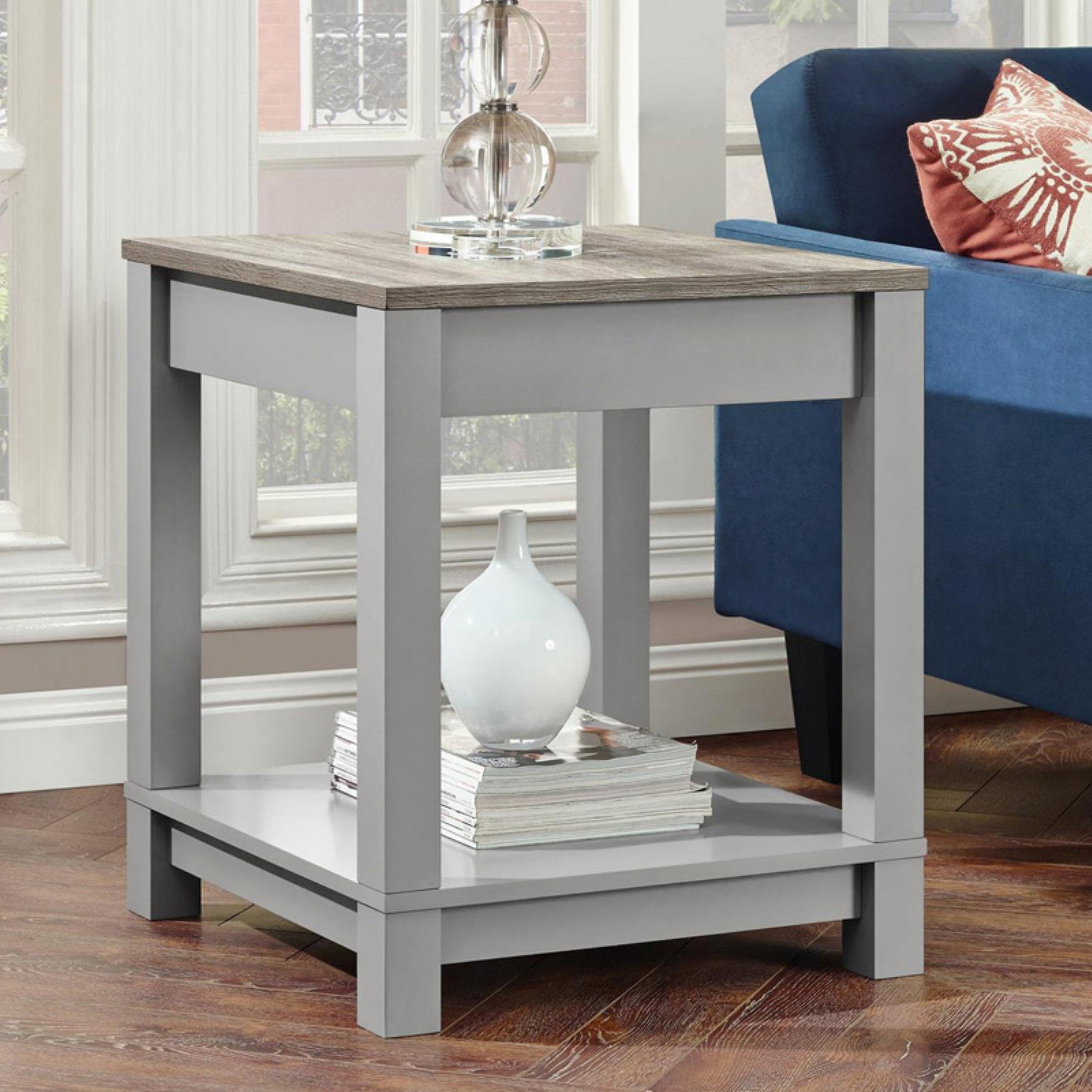 Grey end table walmart deals