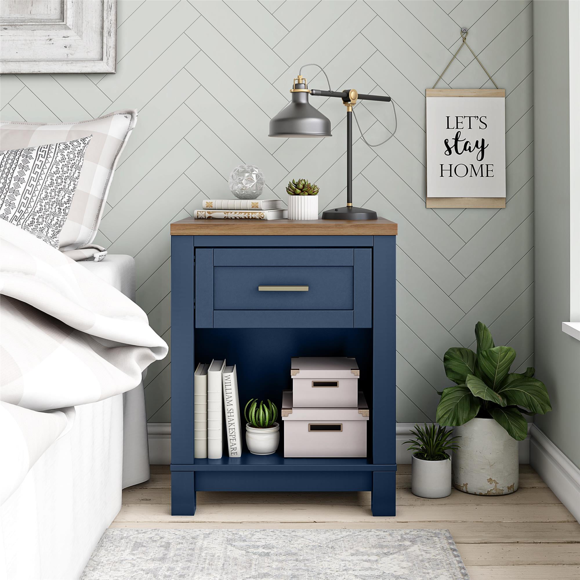 Dark blue 2024 night stand