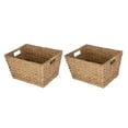 thumbnail image 1 of Better Homes & Gardens Large Water Hyacinth Storage Baskets with Handles, 2 Pack, 1 of 12