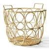 Better Homes & Gardens  Poly Rattan Open Weave Storage Basket with Handles