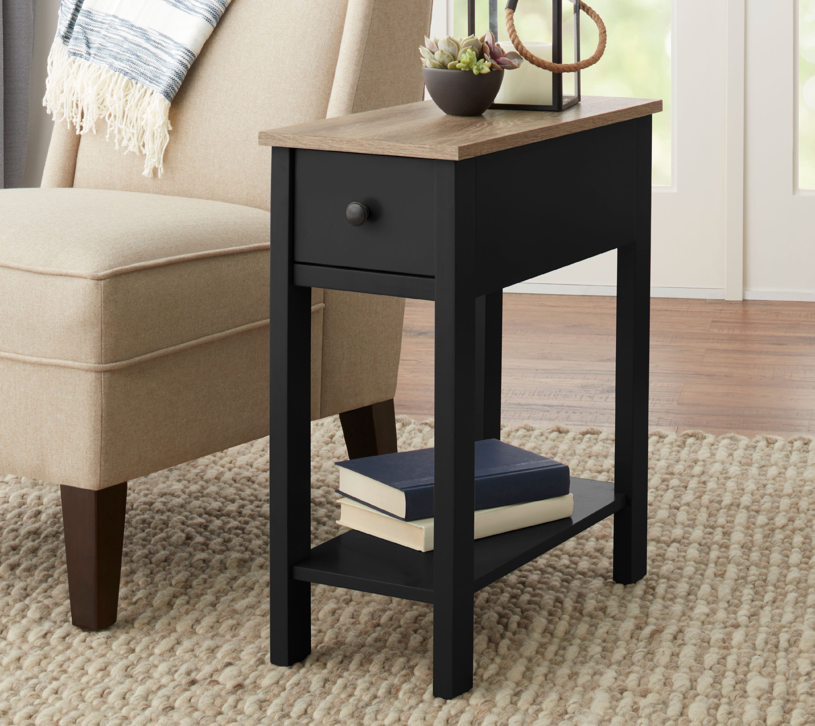 Better Homes Gardens Laurel Accent Table with Drawer Walmart