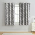 thumbnail image 1 of Better Homes & Gardens Leaves Rod Pocket Blackout Curtain Panel, 1-Piece, Black, 50" W x 63" L, 1 of 7