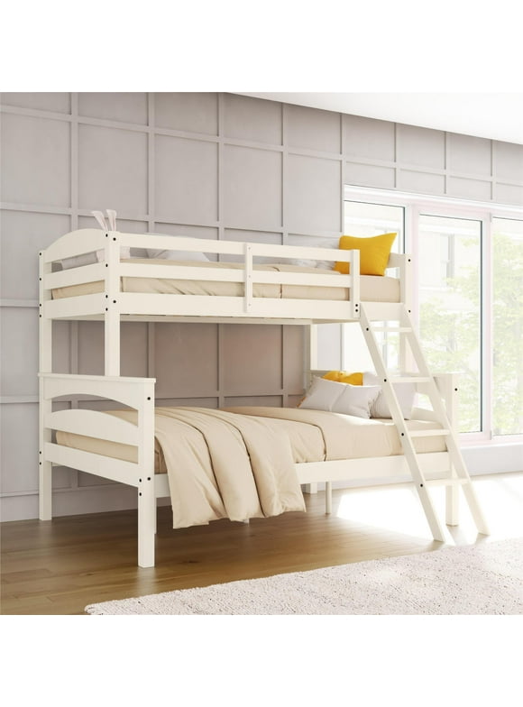 Better Homes & Gardens Leighton Kids' Convertible Twin-Over-Full Bunk Bed, White