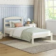 thumbnail image 1 of Better Homes & Gardens Leighton Kids Twin Size Bed, Wood Platform Bed Frame, Off-White, 1 of 12