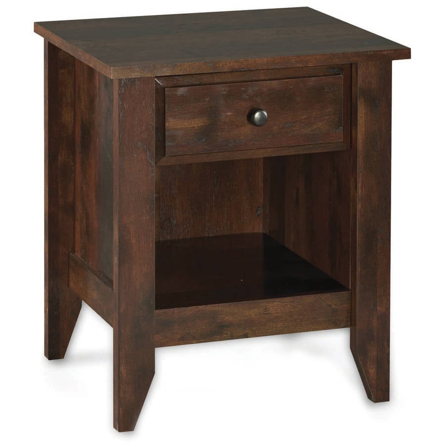 Better Homes & Gardens Leighton Nightstand, Rustic Cherry Finish
