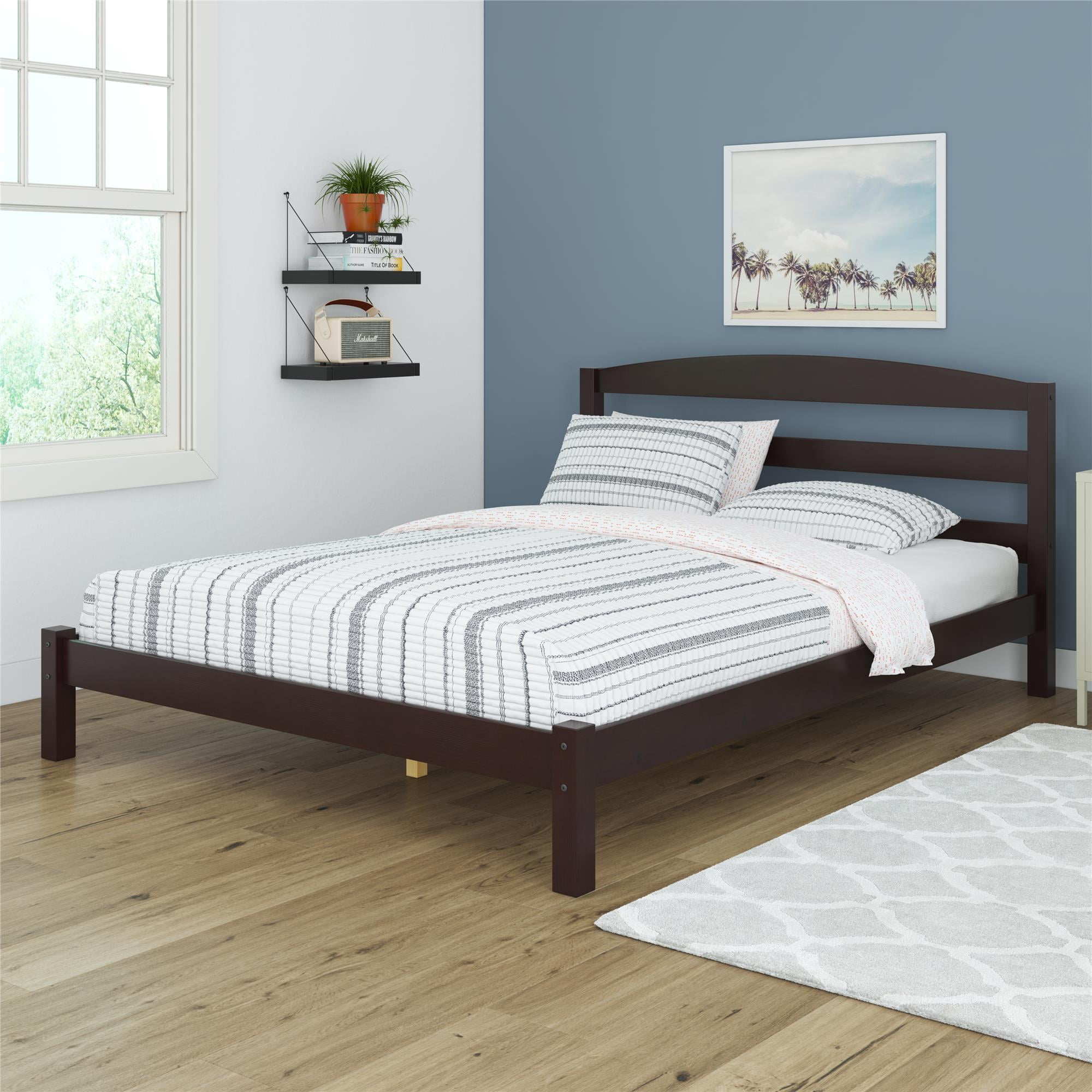 Better Homes & Gardens Leighton Full Bed Frame, Espresso