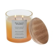 Better Homes & Gardens Lemon Balm and Cedar Scented 2-Wick Ombre Jar Candle, 12 oz