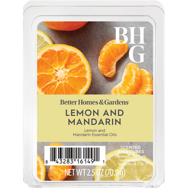 Lemon & Mandarin Scented Wax Melts, Better Homes & Gardens, 2.5 oz