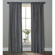 Better Homes & Gardens Light Filtering Chenille Curtain Panel, 1-Piece, Gray Flannel, 54" W x 63" L