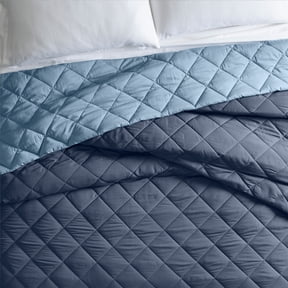 Better Homes & Gardens Down Alternative Comforter, Full/Queen, Blue, Reversible