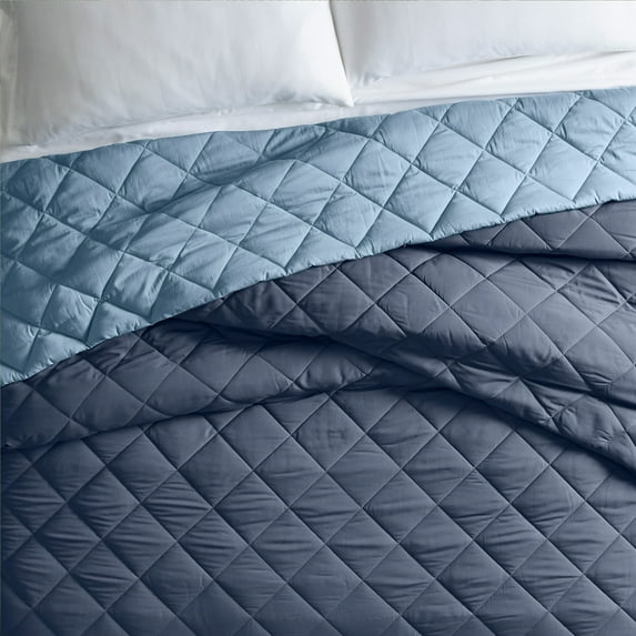 Better Homes & Gardens Down Alternative Comforter, Full/Queen - Blue, Reversible