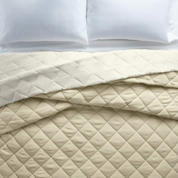 Better Homes & Gardens Down Alternative Comforter, Full/Queen - Beige, Reversible