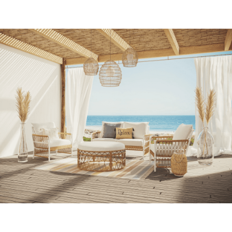 White wicker conversation set sale