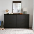 thumbnail image 1 of Better Homes & Gardens Lillian Fluted 6 Drawer Dresser, Black Finish, 1 of 8
