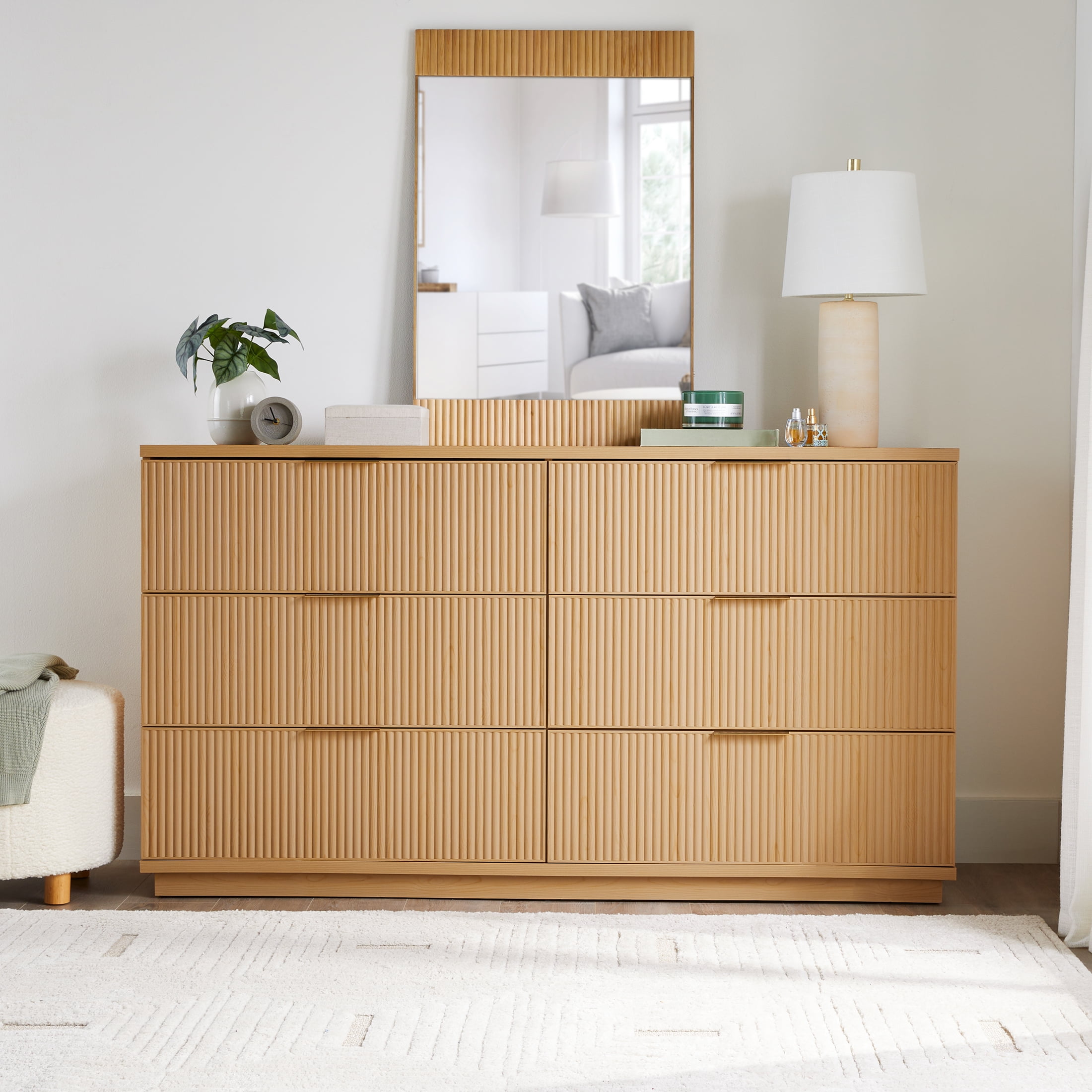 Better Homes & Gardens Lillian Fluted 6 Drawer Dresser