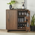 thumbnail image 1 of Better Homes & Gardens Lillian Fluted Bar Cabinet, Walnut Finish, 1 of 8