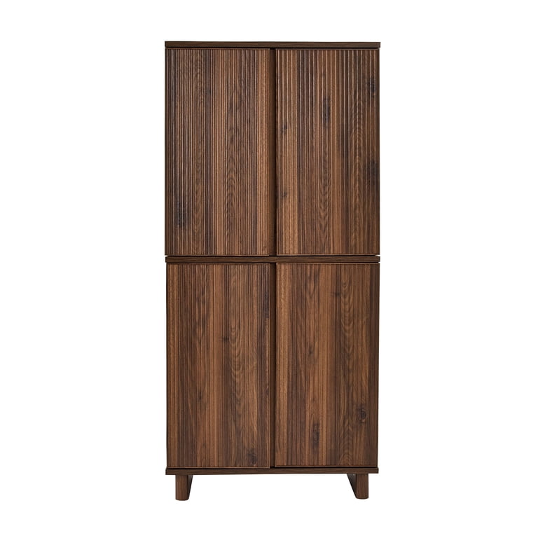 Better Homes & Gardens Lillian Storage Pantry, Walnut - Walmart.com