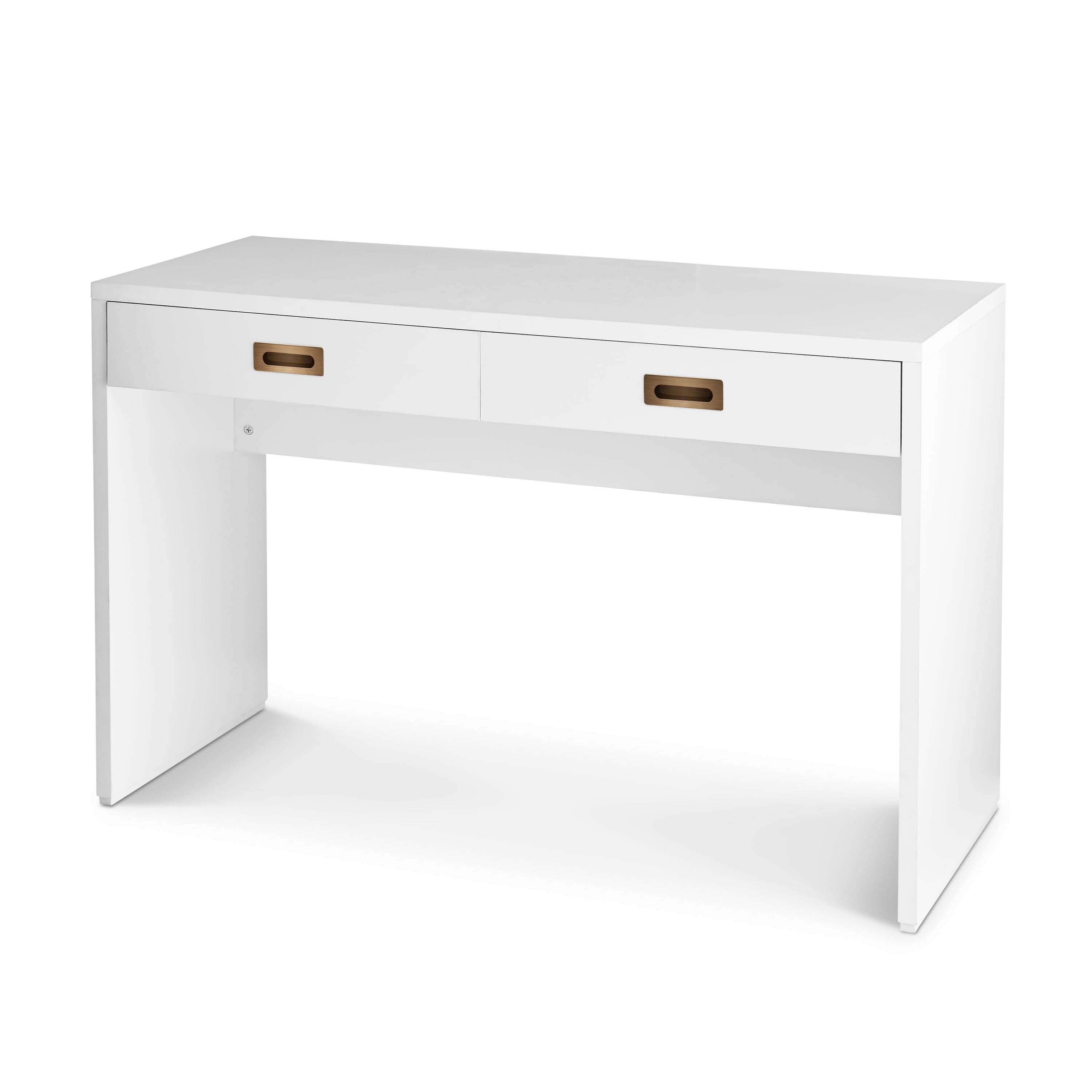 Better Homes Gardens Ludlow 2 Drawer Desk White Walmart