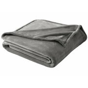Better Homes & Gardens Luxury Velvet Plush Blanket, Dark Grey, Full/Queen, Adult/Teen