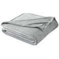 Better Homes & Gardens Luxury Velvet Plush Blanket, Silver, Full/Queen