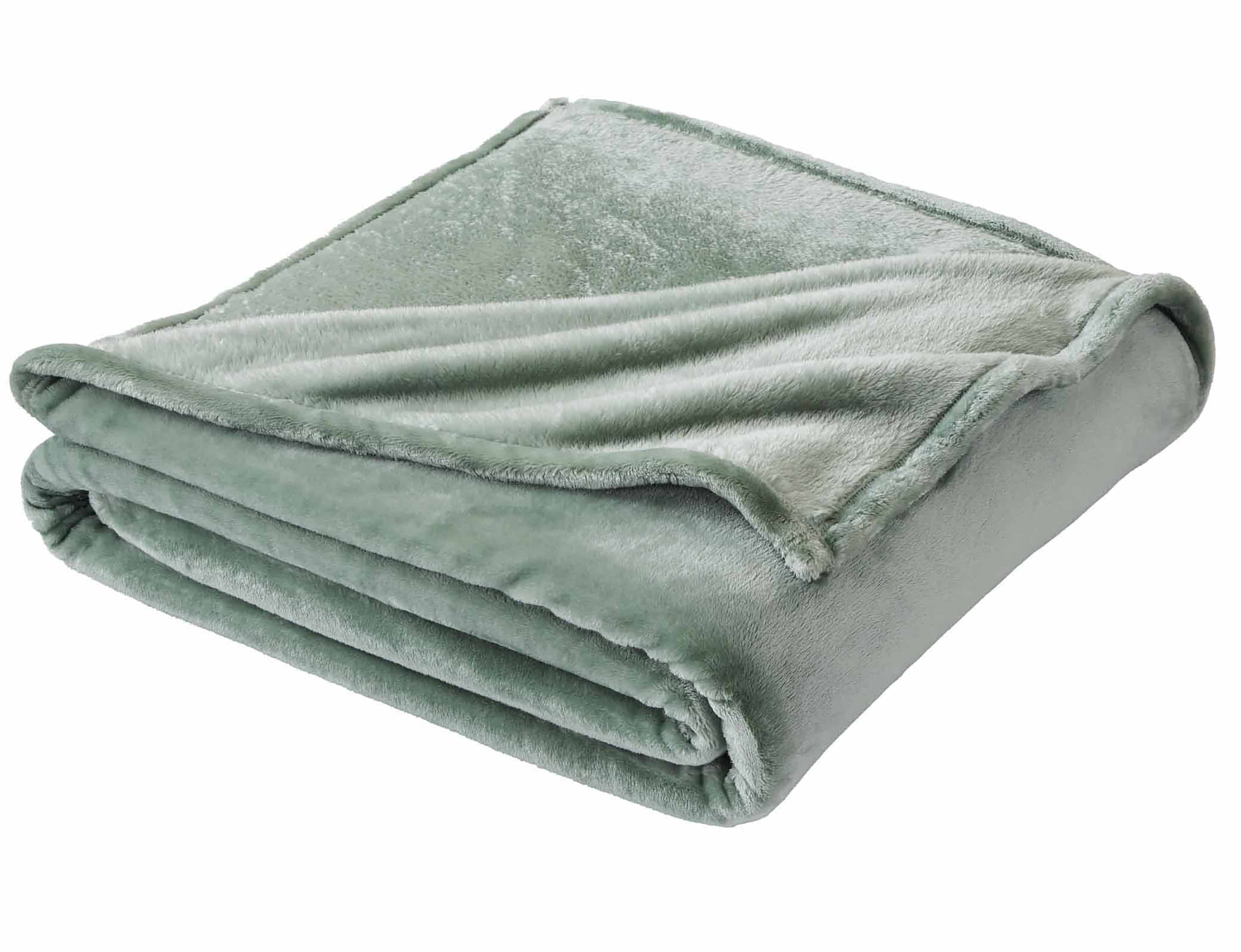 Better Homes Gardens Brandclub Better Homes Gardens Luxury Velvet Plush Blanket Soft Green Full Queen