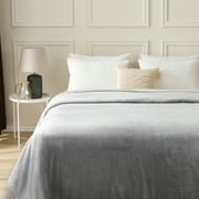Better Homes & Gardens Luxury Velvet Plush Blanket, Solid Silver, Full/Queen size, Adult/Teen