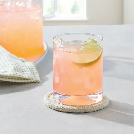 Better Homes & Gardens Lyra 12.5 oz Glass Drinking Glasses Set, 4-Piece