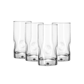 Better Homes & Gardens Lyra Glass Drinkware Set, 16.7 oz, 4-Piece