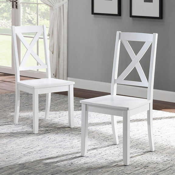 Better Homes & Gardens Maddox Crossing Dining Chairs, Set of 2, White