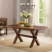Better Homes & Gardens Maddox Crossing Dining Table, Brown Finish