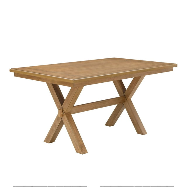 Better Homes & Gardens Maddox Crossing Dining Table, Light Honey Finish