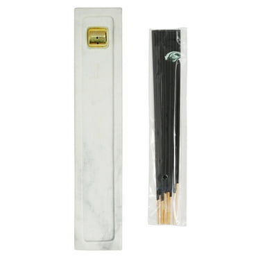 Better Homes & Gardens, Marble Incense Holder with 10-Pieces of Lavender Incense Sticks, 11 piece Set
