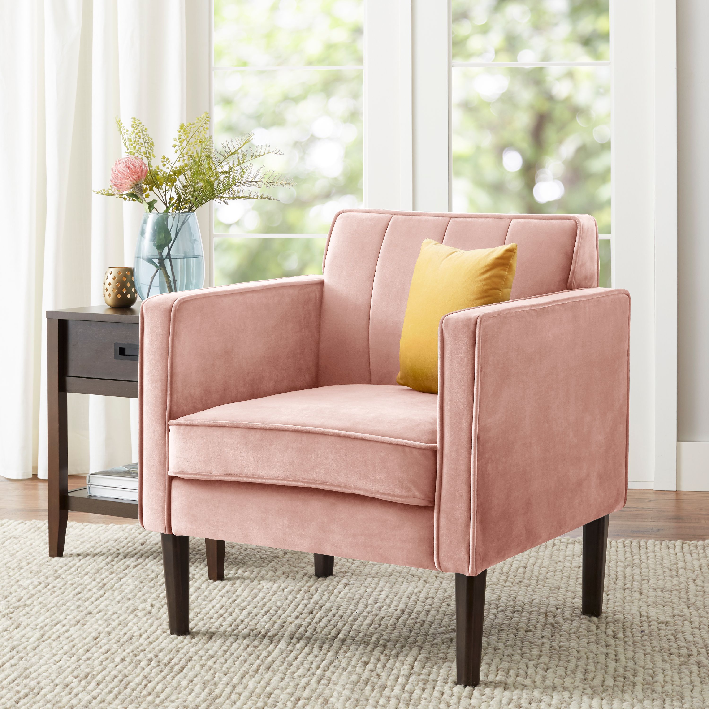Better Homes & Gardens Marlowe Lounge Chair, Pink - image 1 of 2