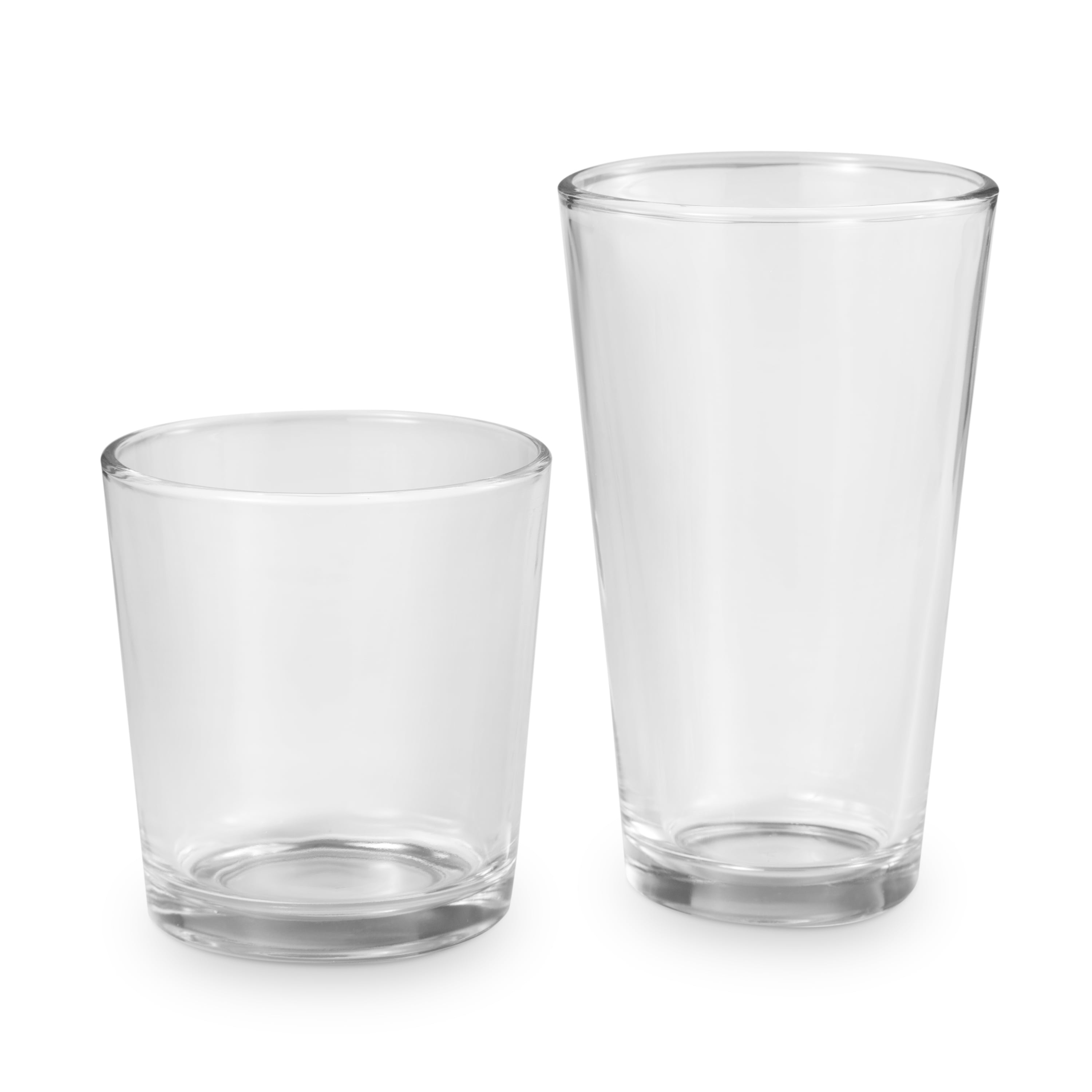Pleneal Drinking Glasses Set Acrylic Glassware for Mixed Drinks