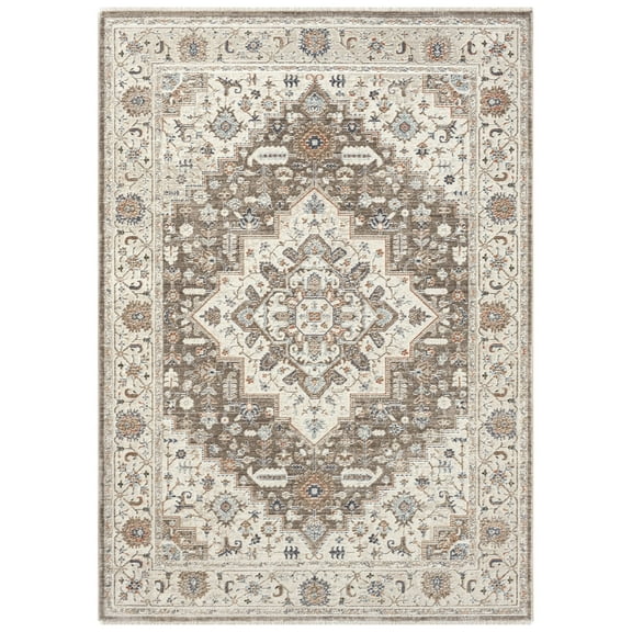 Better Homes & Gardens Medallion Indoor Area Rug, Multicolor, 5'x7'2"