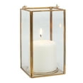 Better Homes & Gardens Medium Decorative Gold Metal Lantern, Candle
