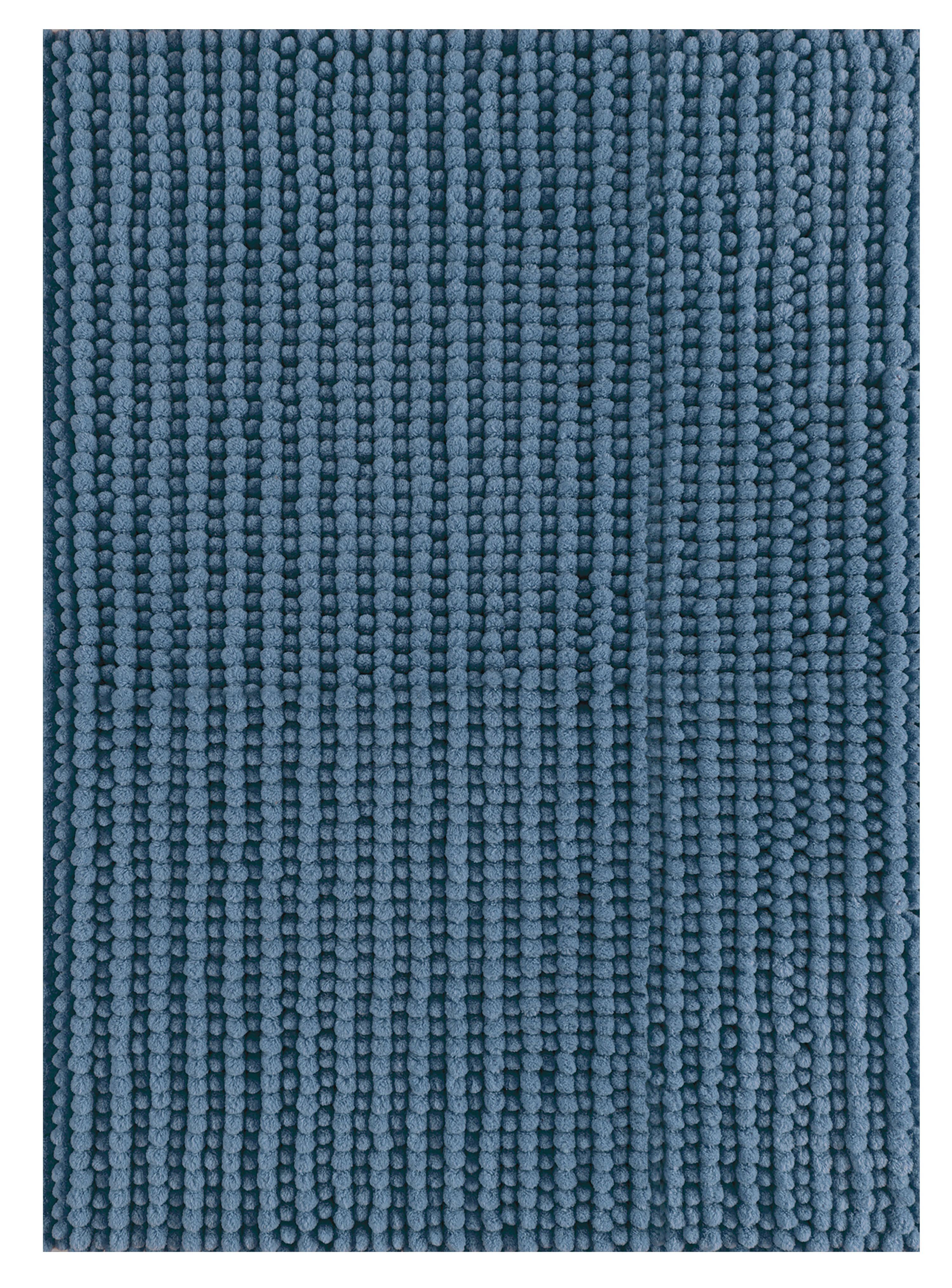 Better Homes & Gardens Memory Foam Noodle Bath Mat, Insignia Blue, 20