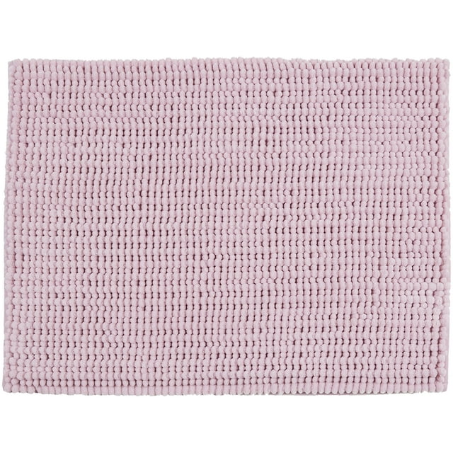 Better Homes & Gardens Memory Foam Noodle Bath Mat, Mauve Splash, 24" x