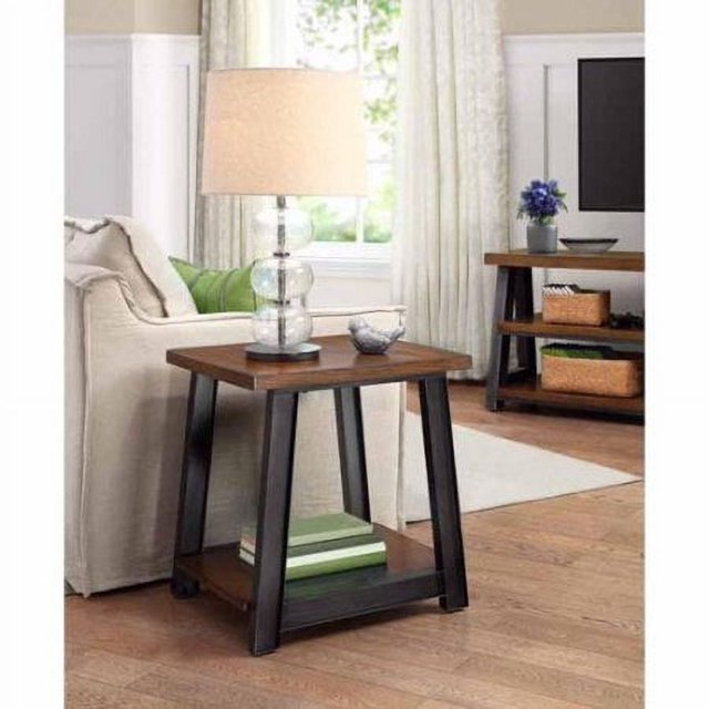Better Homes & Gardens Mercer Accent Table, Vintage Oak Finish