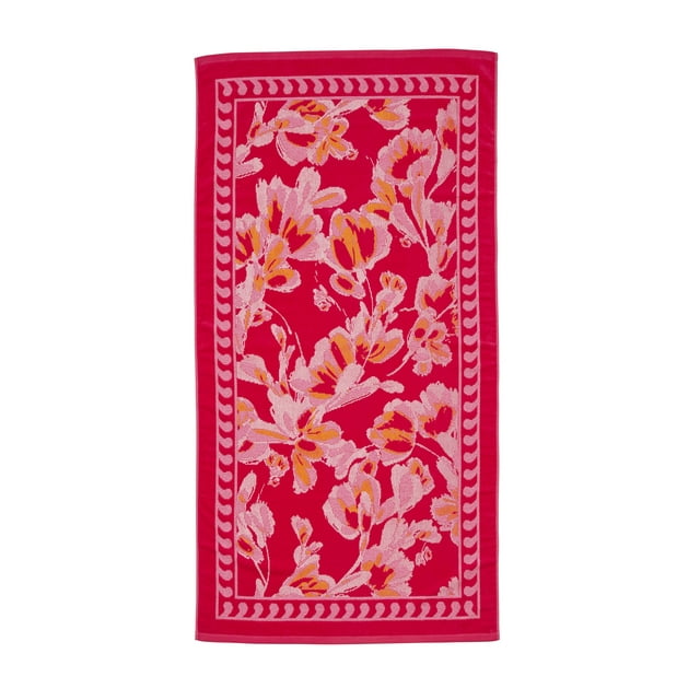 Better Homes & Gardens Merida Floral Beach Towel, Size 72”L x 38”W